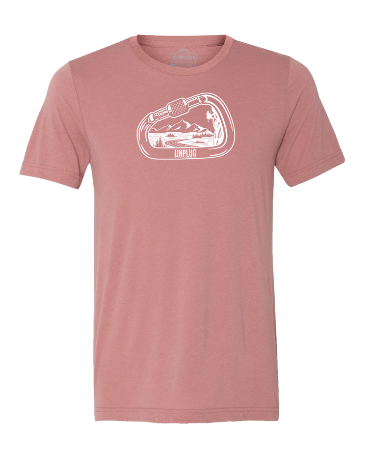 Rock Climbing Mountain Scene Triblend T-Shirt