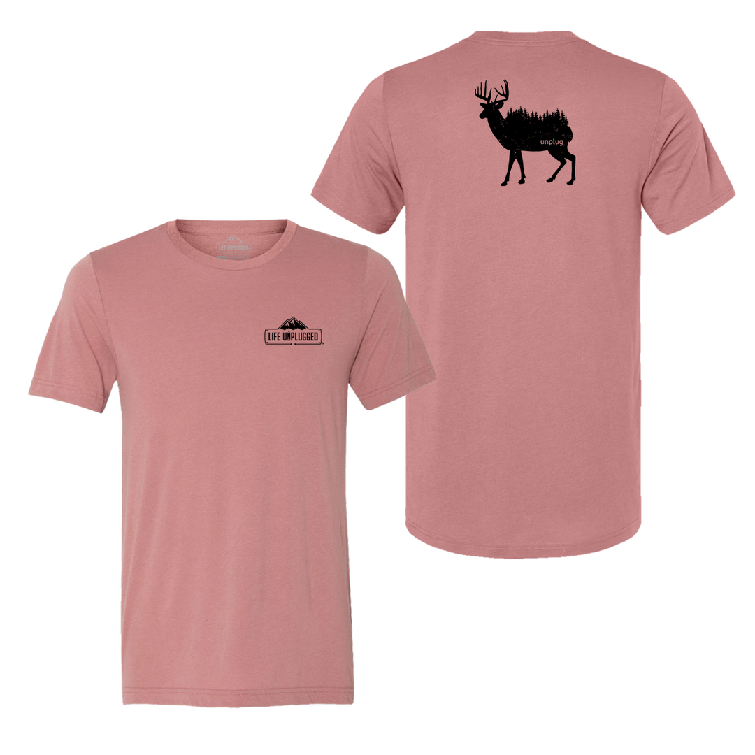 Deer In The Trees Triblend T-Shirt