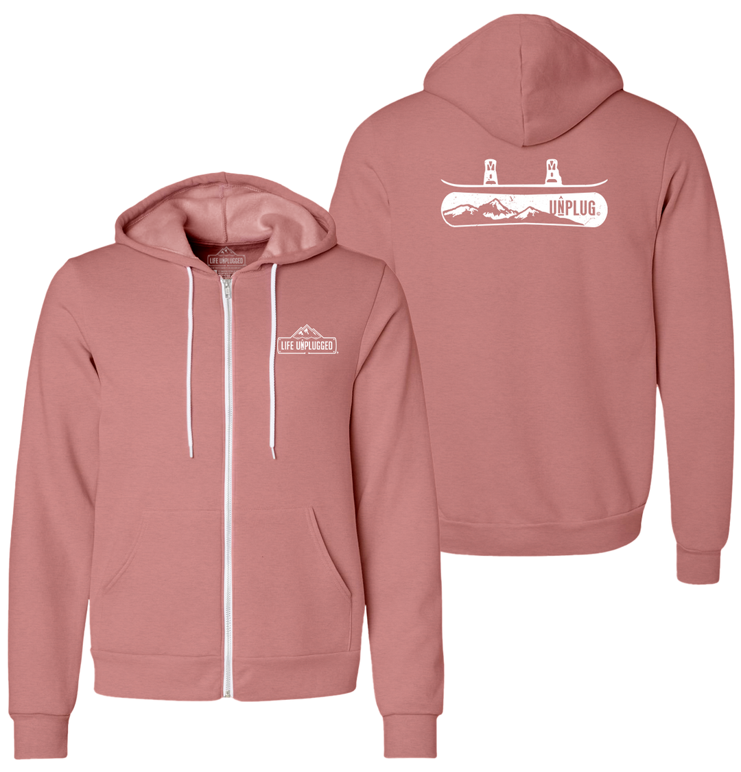 SNOWBOARDING Supersoft Midweight Zip Up Hoodie