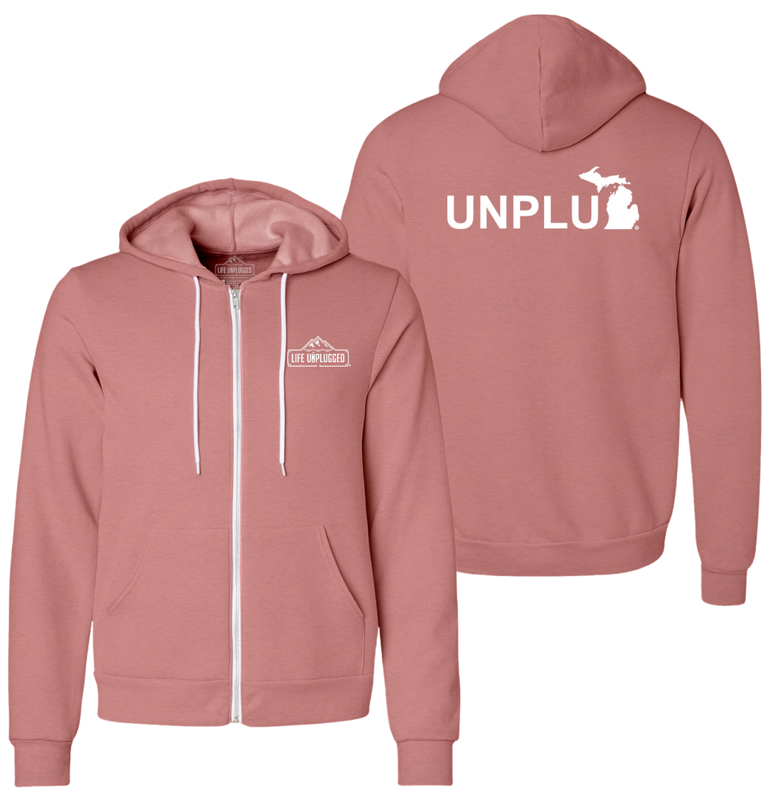 UNPLUG (MI) Supersoft Midweight Zip Up Hoodie