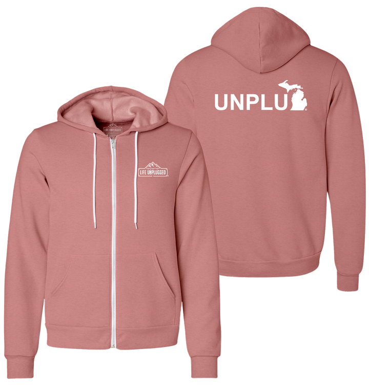 UNPLUG (MI) Supersoft Midweight Zip Up Hoodie
