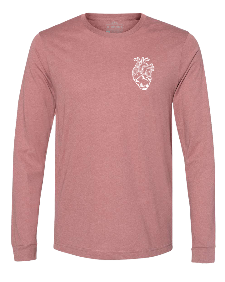 Anatomical Heart (Left Chest) Long Sleeve T-Shirt