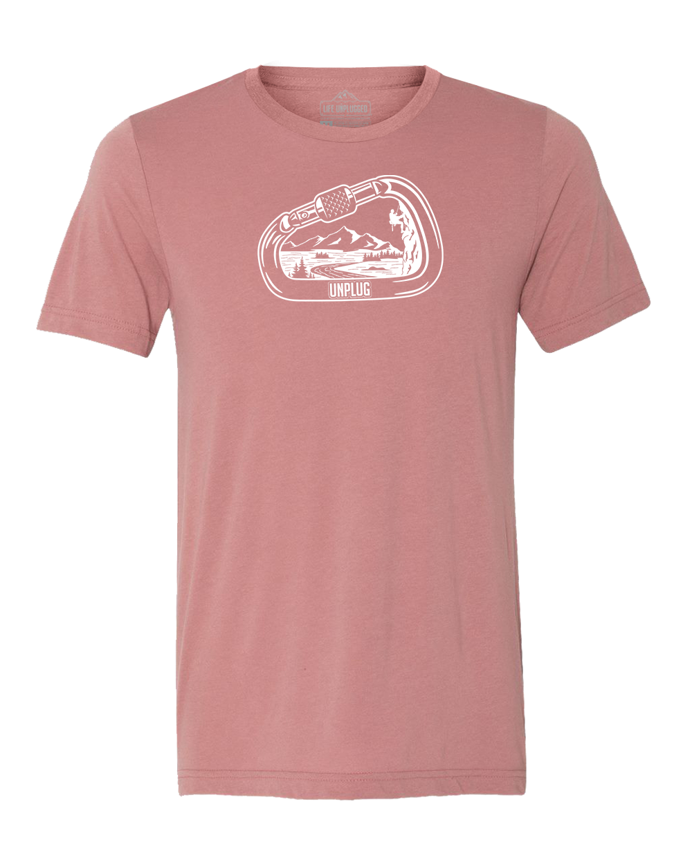 Rock Climbing Mountain Scene Triblend T-Shirt