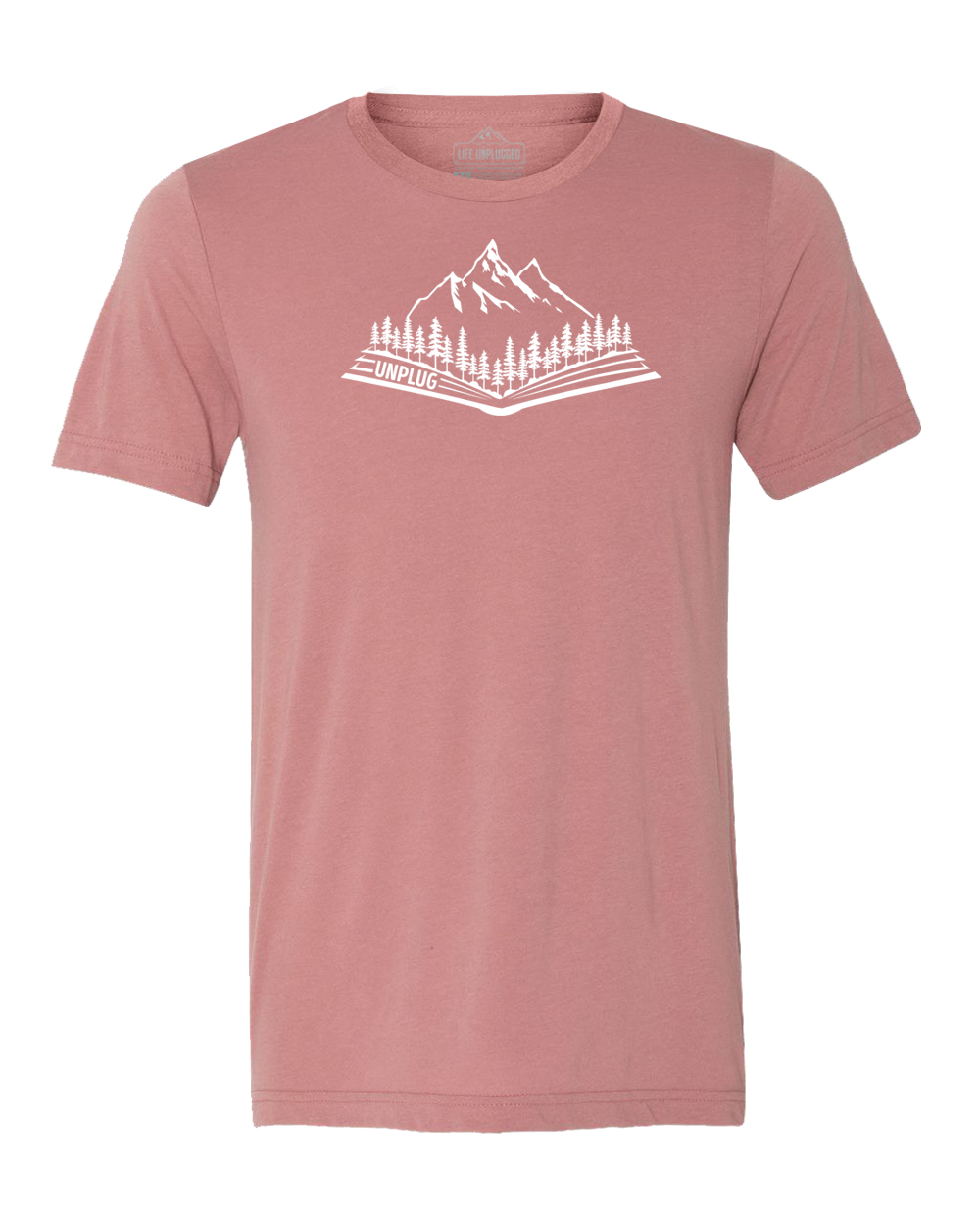 Open Book Mountain Scene Triblend T-Shirt