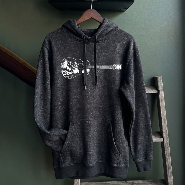 GUITAR MOUNTAIN SCENE Nantucket Super Soft Sweater Hoodie