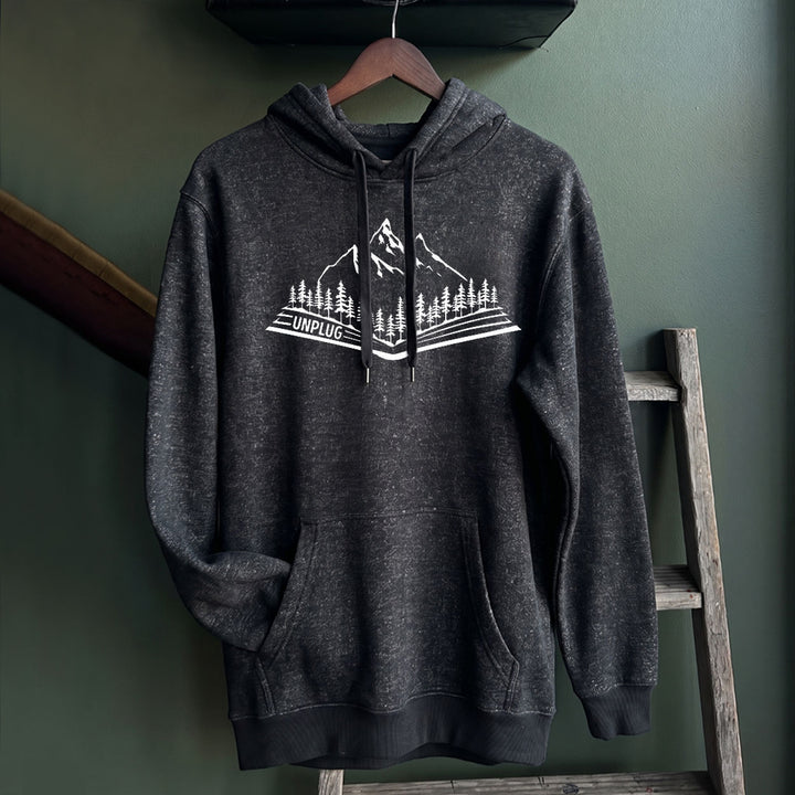 OPEN BOOK MOUNTAIN SCENE Nantucket Super Soft Sweater Hoodie