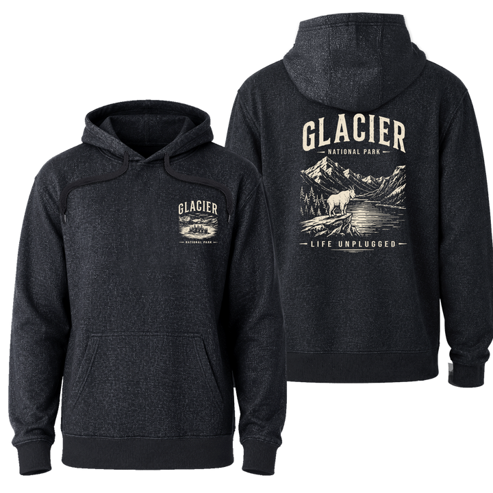 LIMITED EDITION GLACIER NATIONAL PARK Nantucket Super Soft Sweater Hoodie