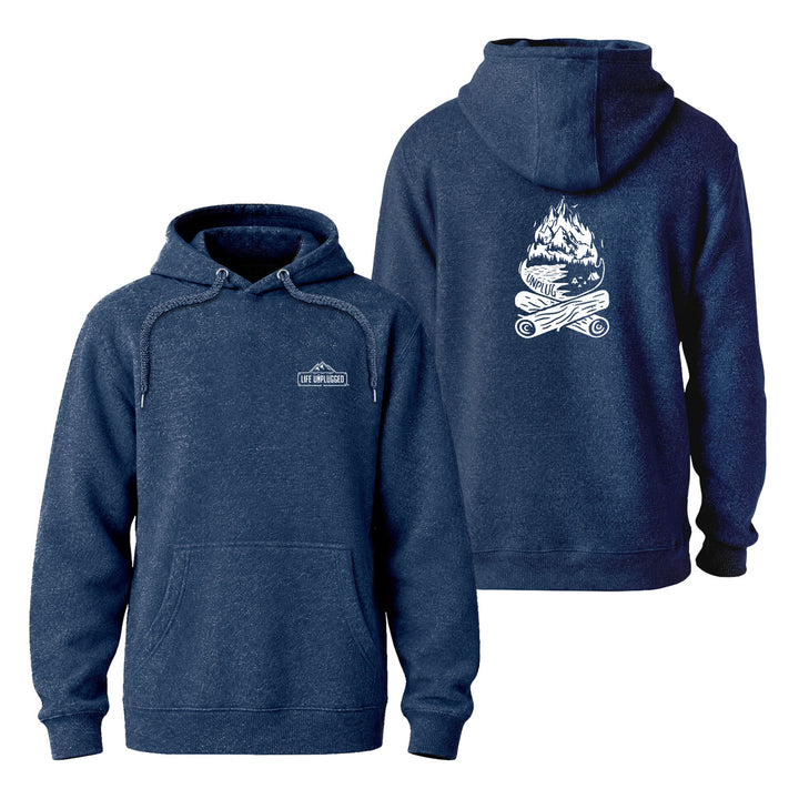 CAMPFIRE MOUNTAIN SCENE Nantucket Super Soft Sweater Hoodie