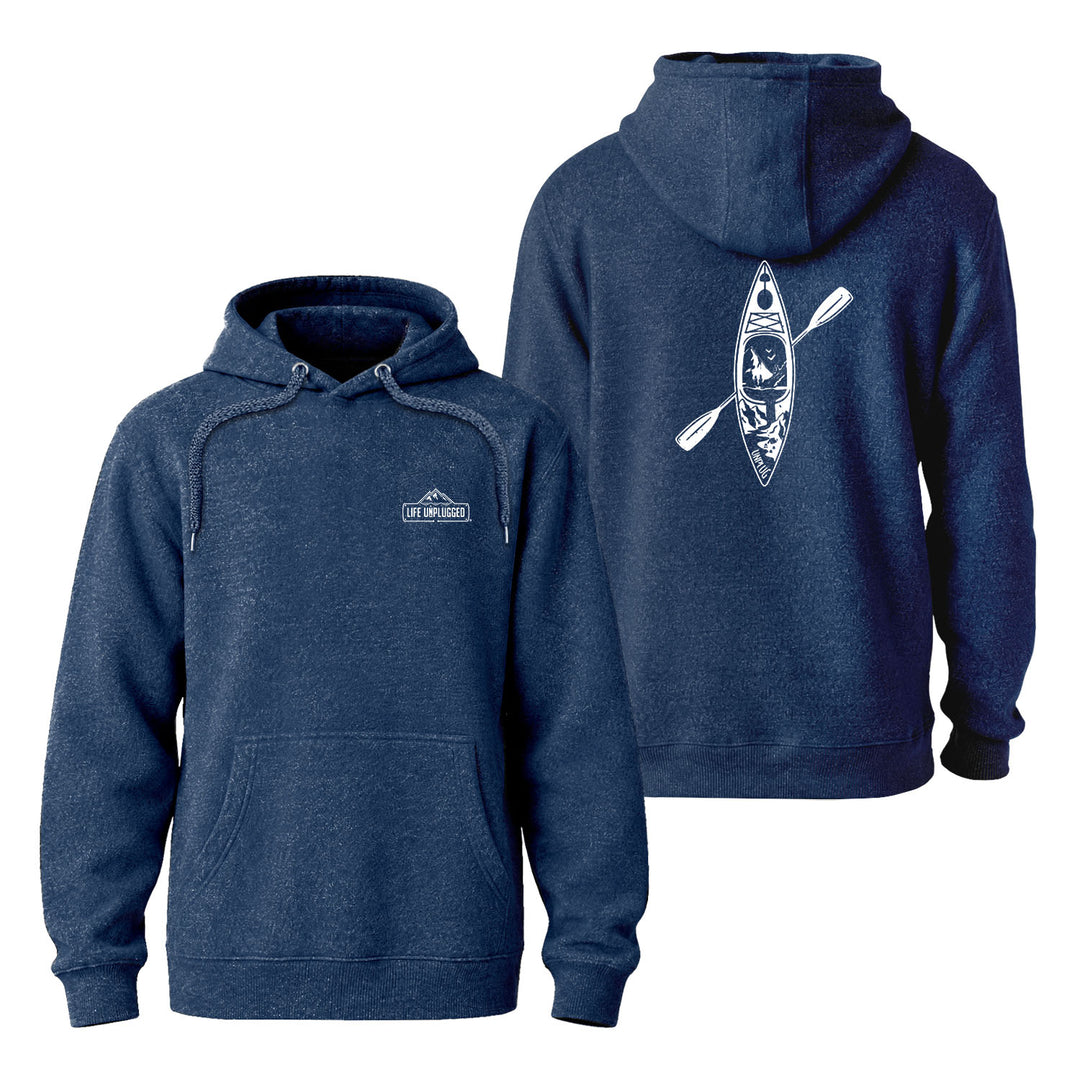 KAYAK MOUNTAIN SCENE Nantucket Super Soft Sweater Hoodie