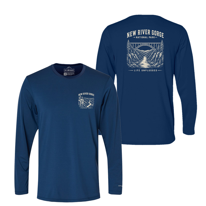 NEW RIVER GORGE NATIONAL PARK Performance Long Sleeve with UPF 50+