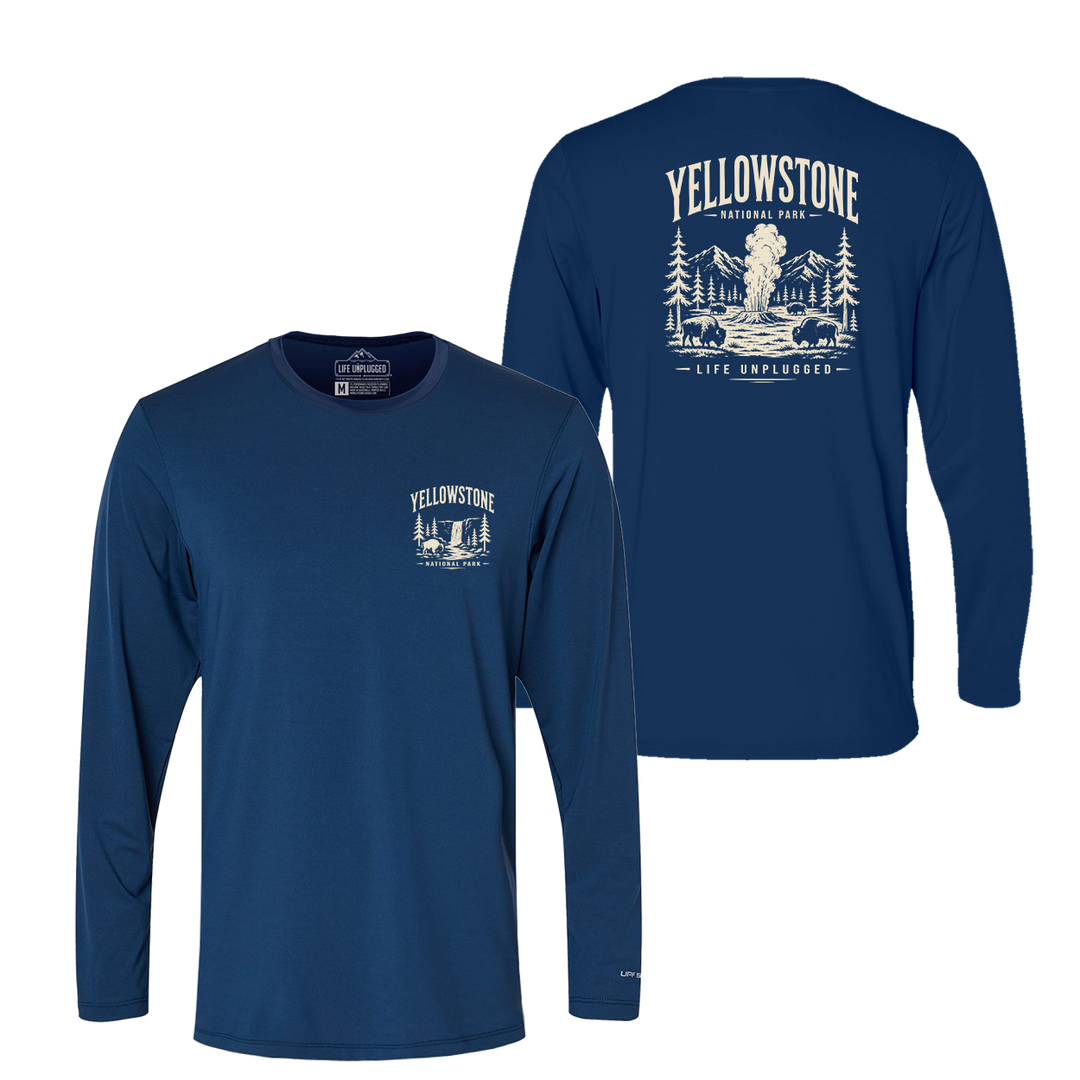 YELLOWSTONE NATIONAL PARK Performance Long Sleeve with UPF 50+