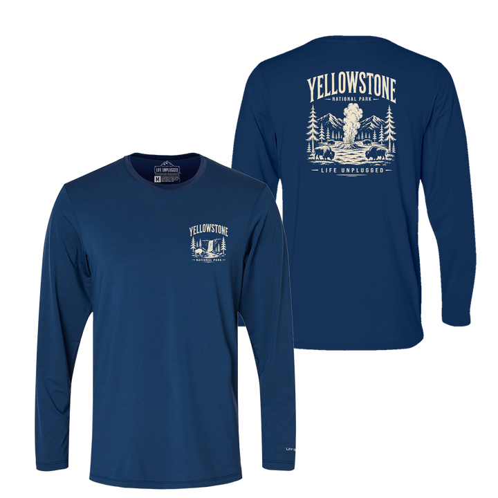 YELLOWSTONE NATIONAL PARK Performance Long Sleeve with UPF 50+