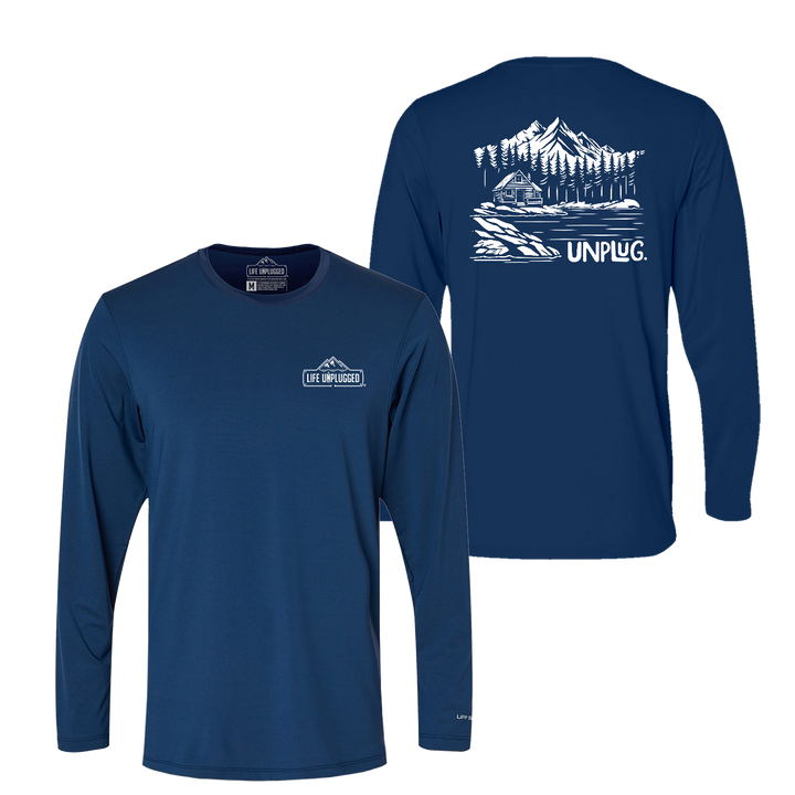 Cabin In the woods Performance Long Sleeve with UPF 50+