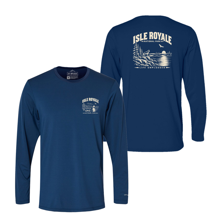 ISLE ROYALE NATIONAL PARK Performance Long Sleeve with UPF 50+