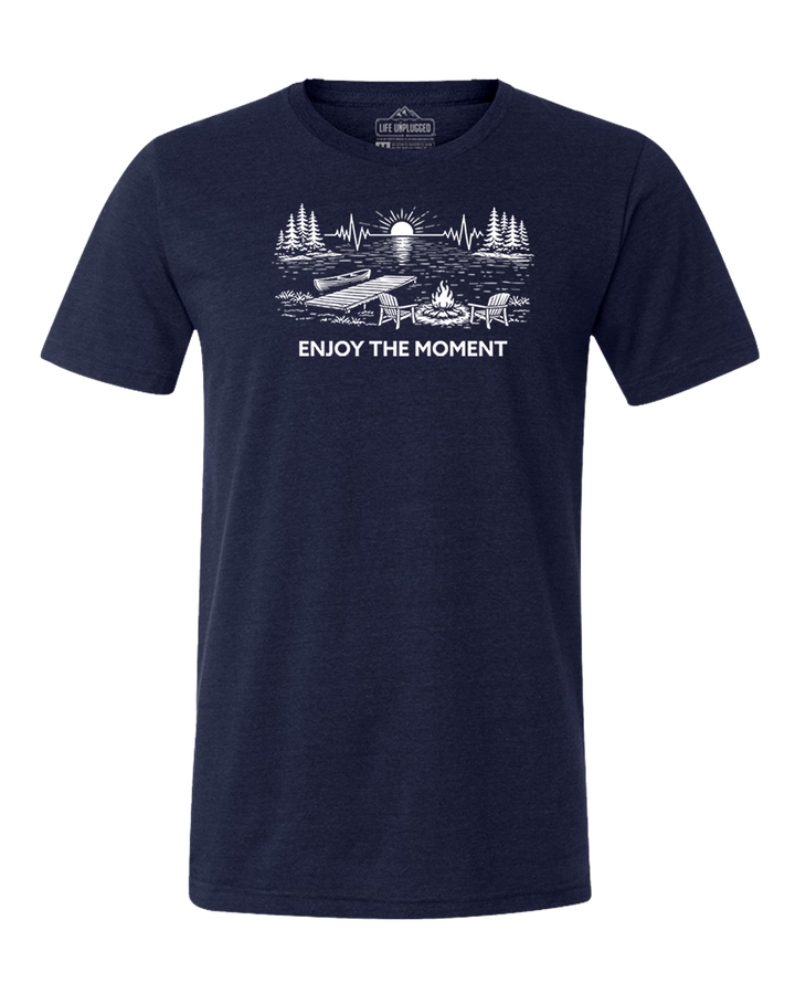 ENJOY THE MOMENT (LAKE SCENE) Triblend T-Shirt