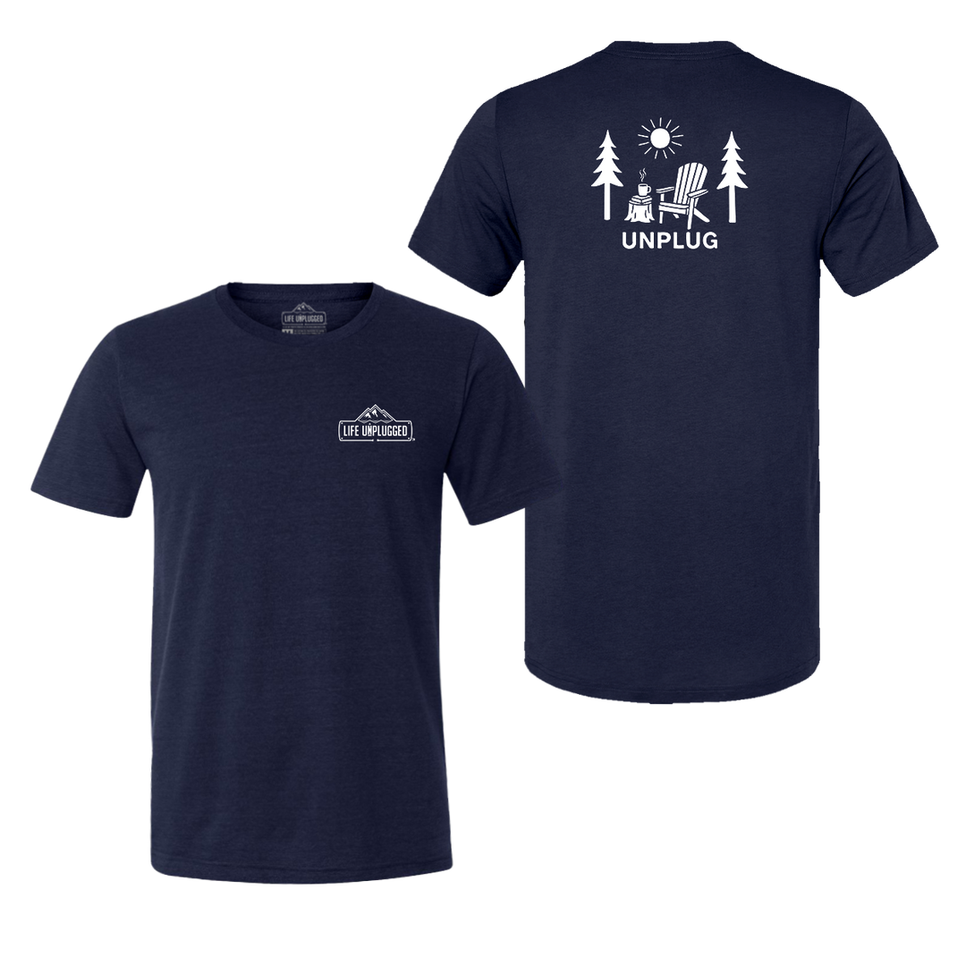 READING IN THE WOODS Triblend T-Shirt