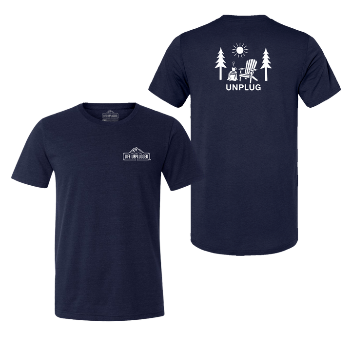 READING IN THE WOODS Triblend T-Shirt