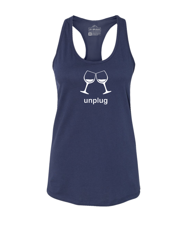 Wine Glass Women's Racerback Tank Top