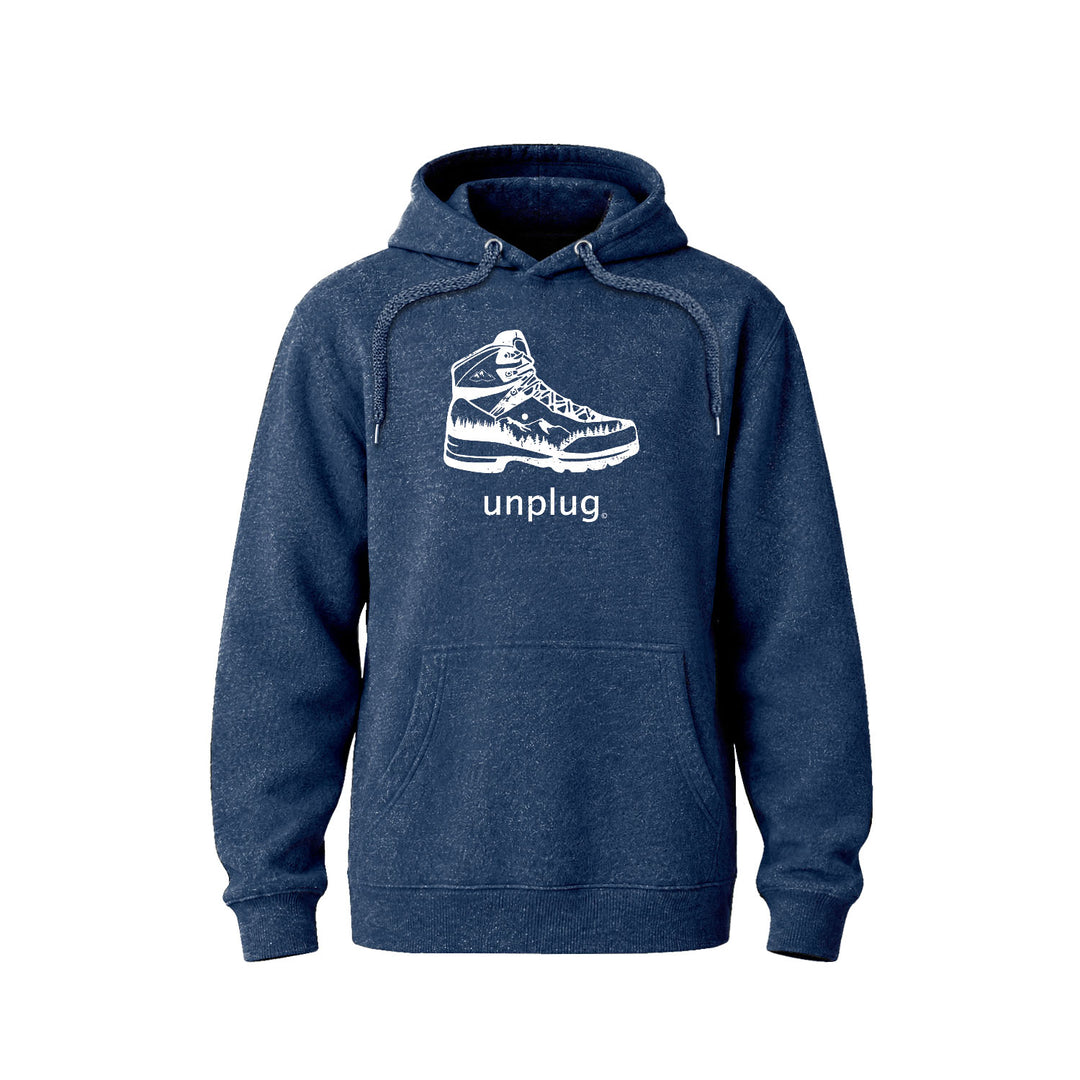 HIKING BOOT MOUNTAIN SCENE Nantucket Super Soft Sweater Hoodie