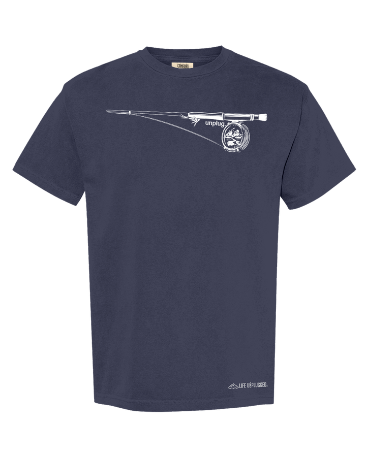 FLY FISHING MOUNTAIN SCENE Cotton T-Shirt powered by Comfort Colors®