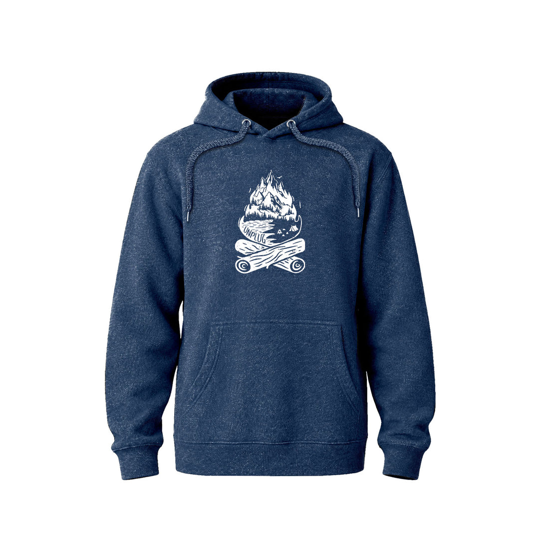 CAMPFIRE MOUNTAIN SCENE Nantucket Super Soft Sweater Hoodie
