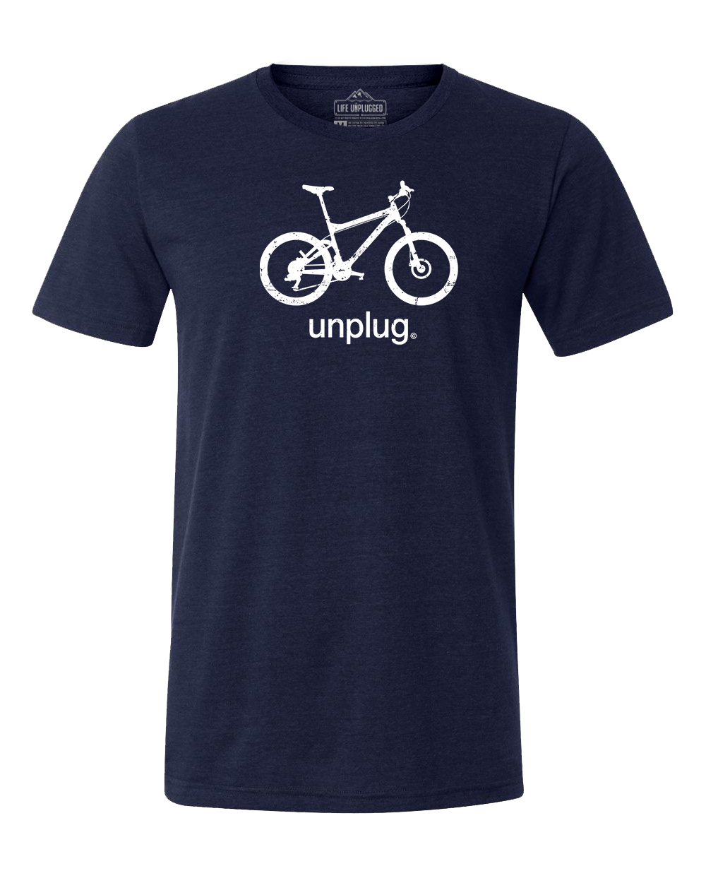 mountainbike shirt Mountain Bike Triblend T-Shirt HEATHER NAVY / FRONT / M