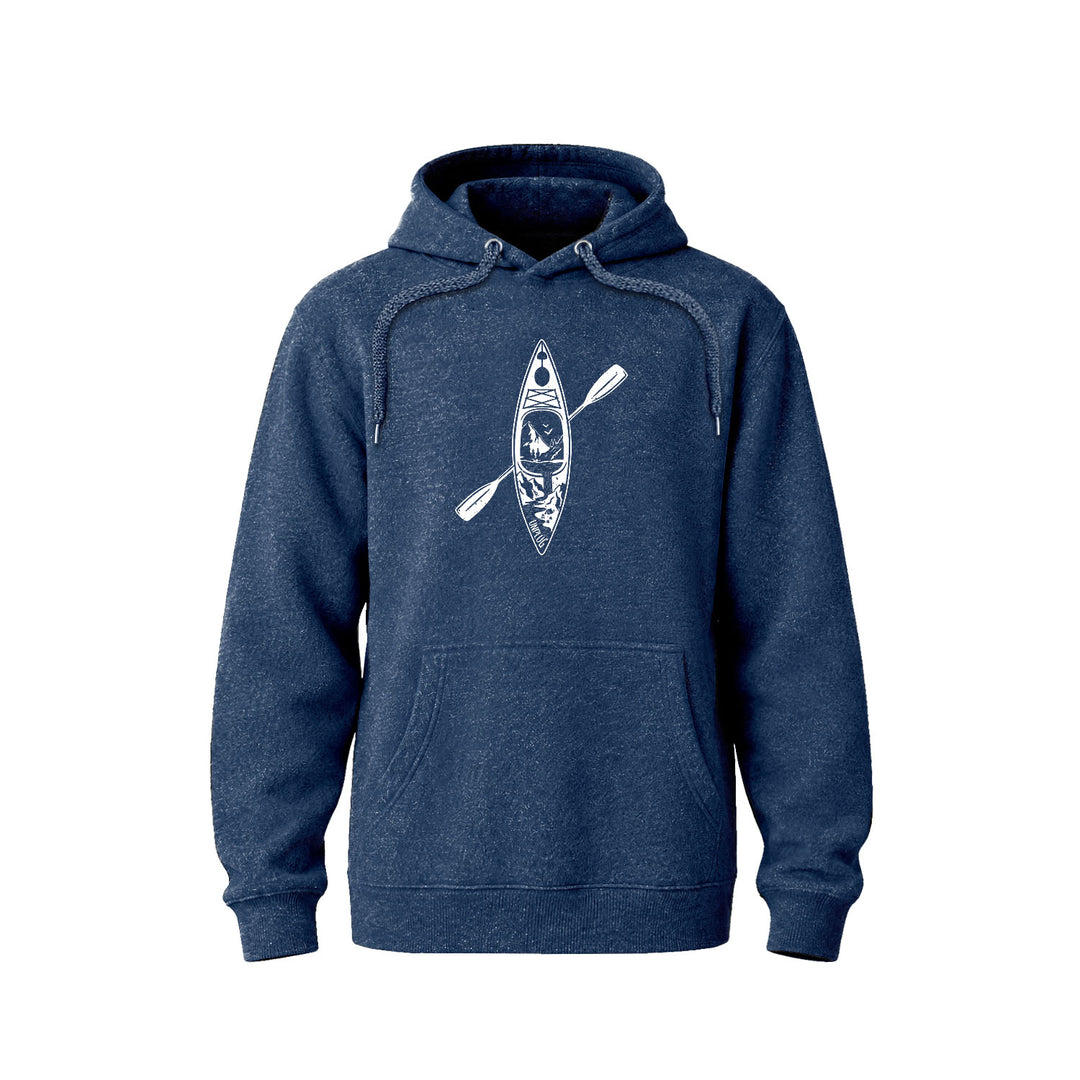 KAYAK MOUNTAIN SCENE Nantucket Super Soft Sweater Hoodie