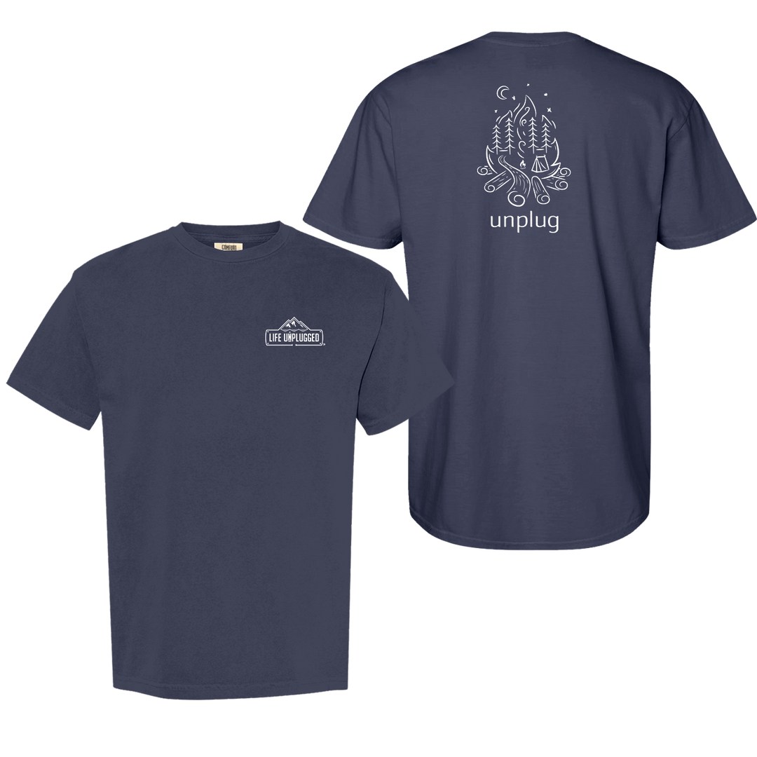 CAMPFIRE CAMPING SCENE Cotton T-Shirt powered by Comfort Colors®