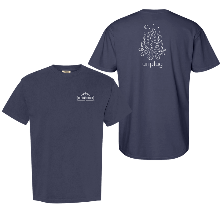 CAMPFIRE CAMPING SCENE Cotton T-Shirt powered by Comfort Colors®