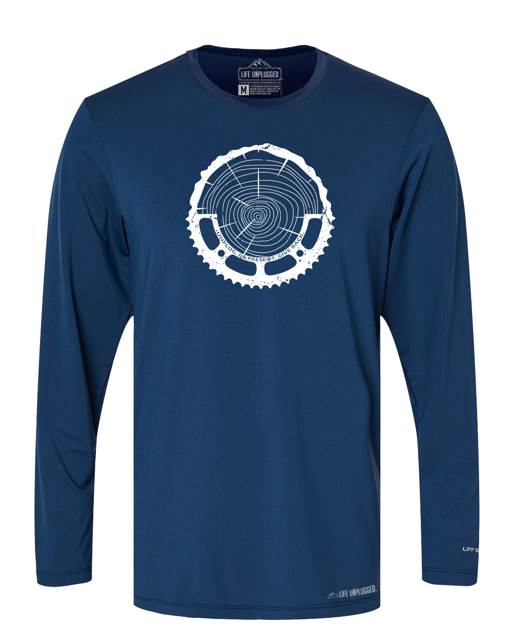 Tree Rings Chainring Poly/Spandex High Performance Long Sleeve with UPF 50+ - Life Unplugged