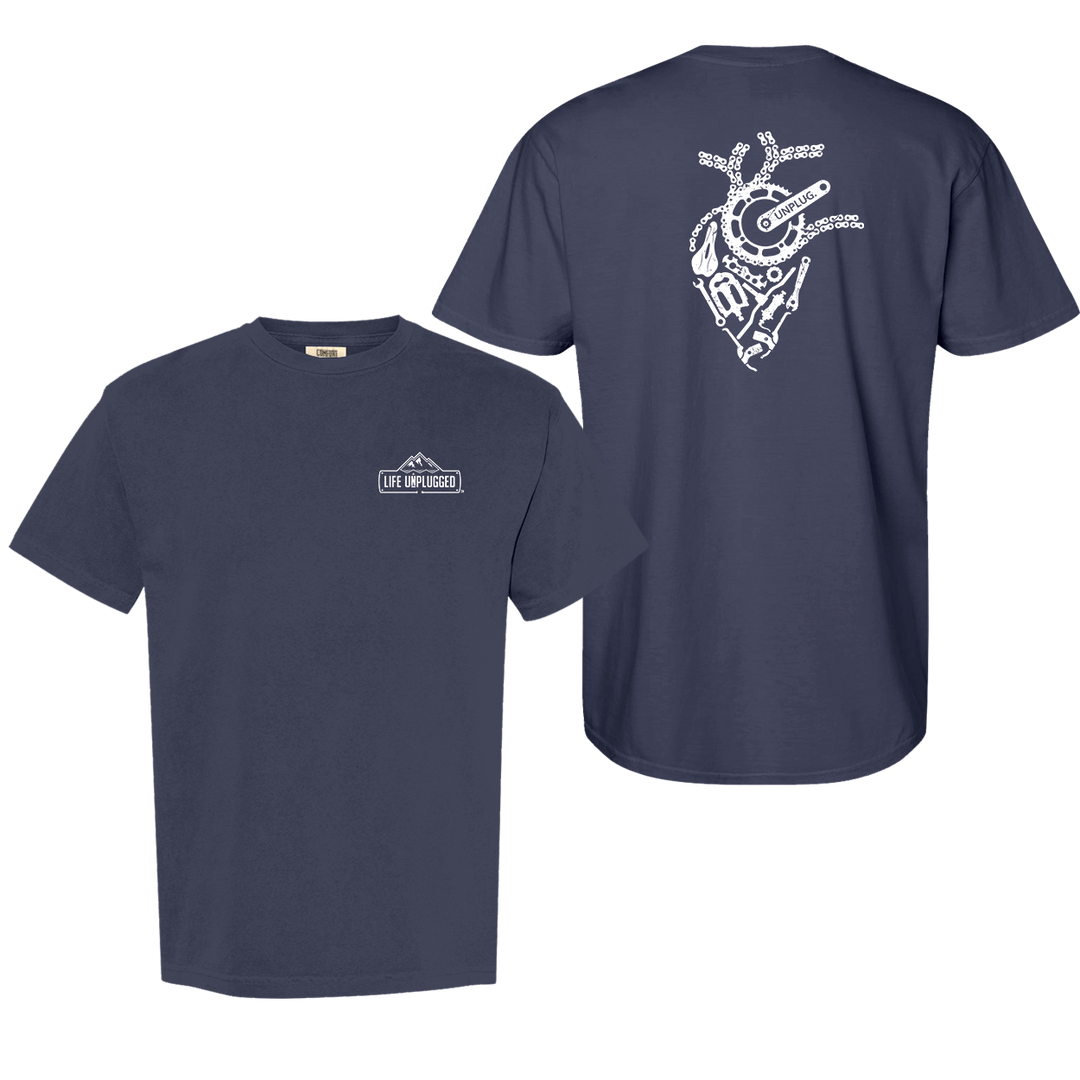 ANATOMICAL HEART (BICYCLE PARTS) Cotton T-Shirt powered by Comfort Colors®