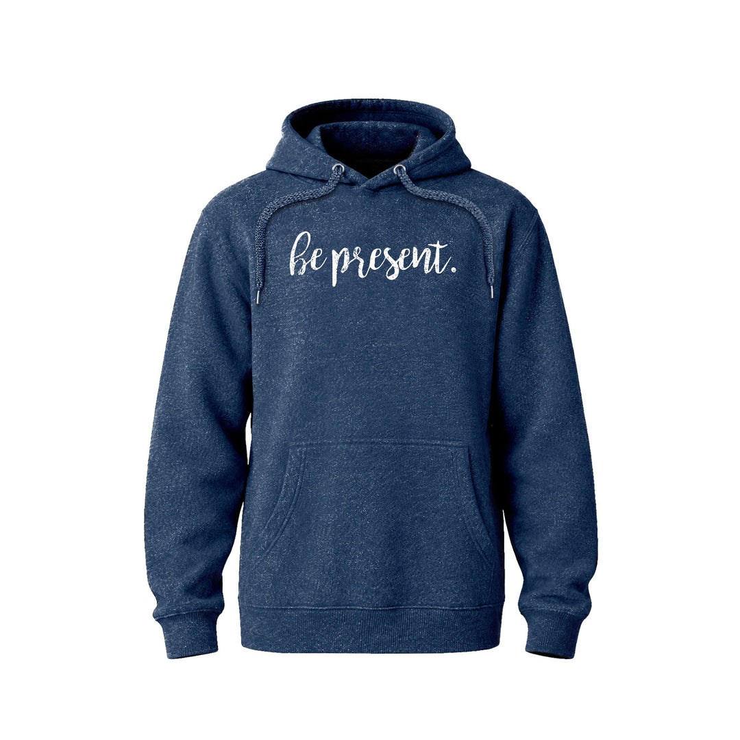 BE PRESENT CURSIVE Nantucket Super Soft Sweater Hoodie