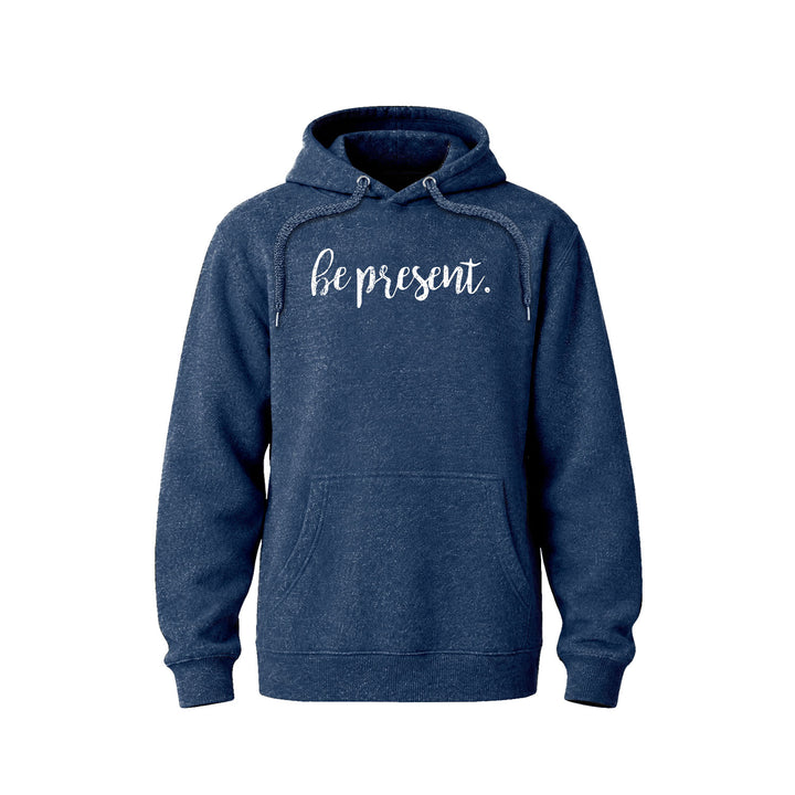BE PRESENT CURSIVE Nantucket Super Soft Sweater Hoodie