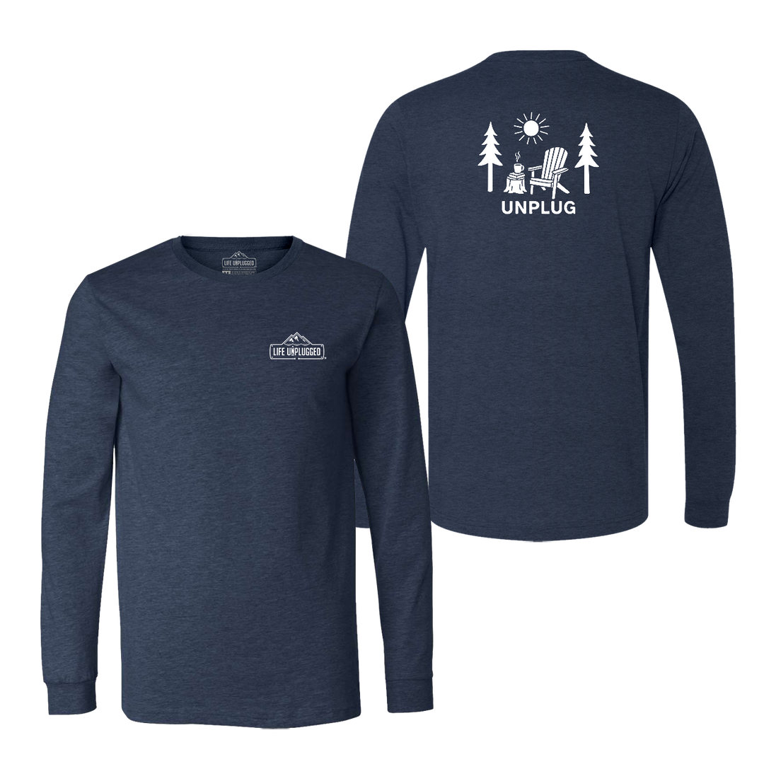 READING IN THE WOODS Long Sleeve T-Shirt