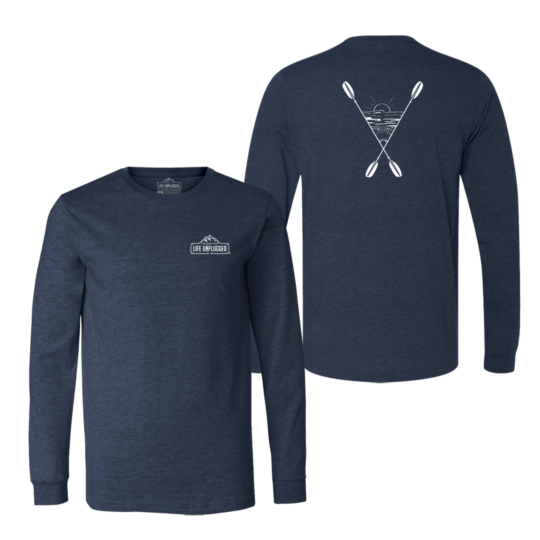 Kayaking Into The Sunset Long Sleeve T-Shirt