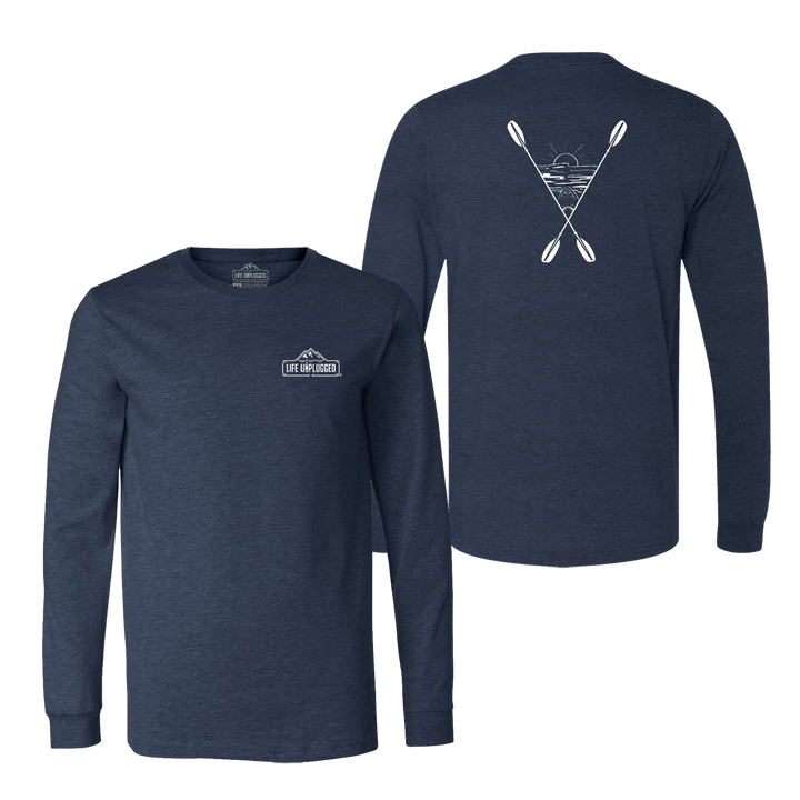 Kayaking Into The Sunset Long Sleeve T-Shirt