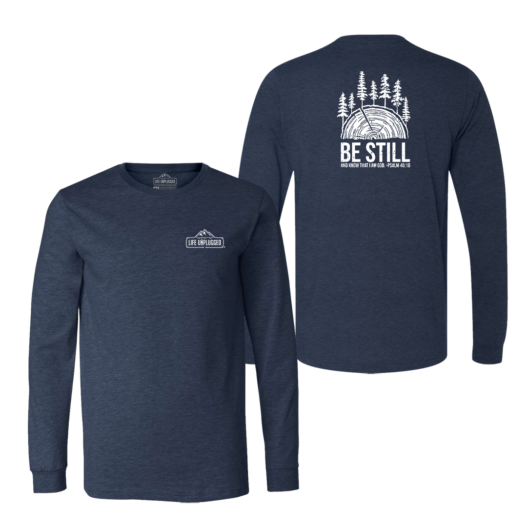 BE STILL IN THE WOODS Long Sleeve T-Shirt