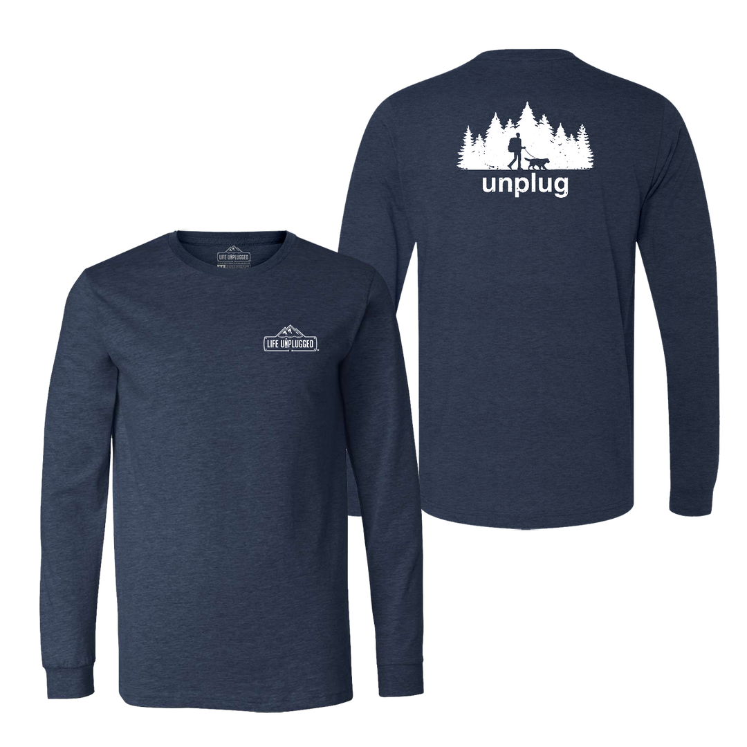 Dog Walks in the Woods Long Sleeve T-Shirt