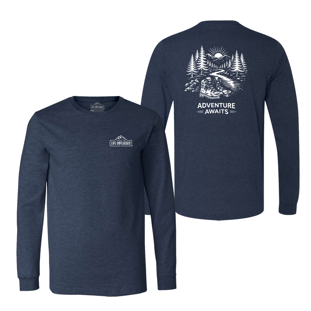 ADVENTURE AWAITS Long Sleeve T-Shirt