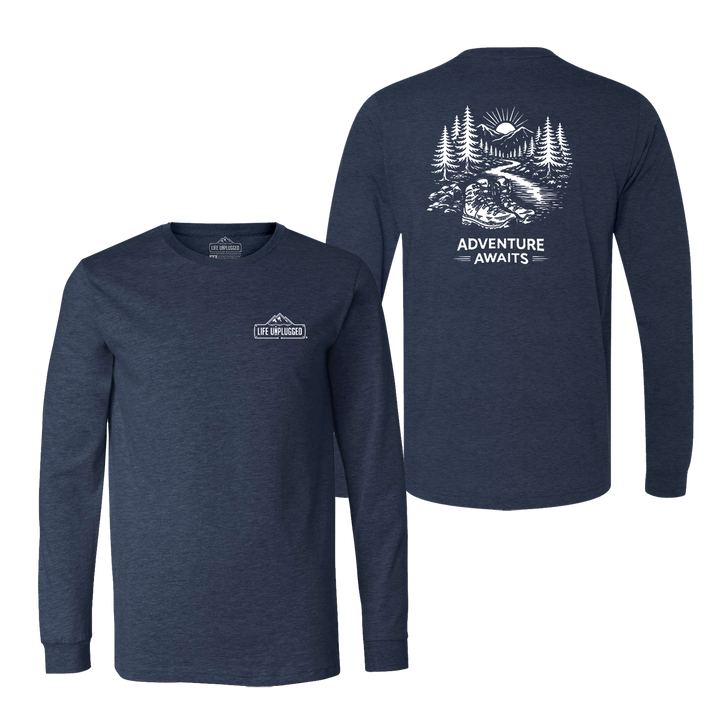 ADVENTURE AWAITS Long Sleeve T-Shirt