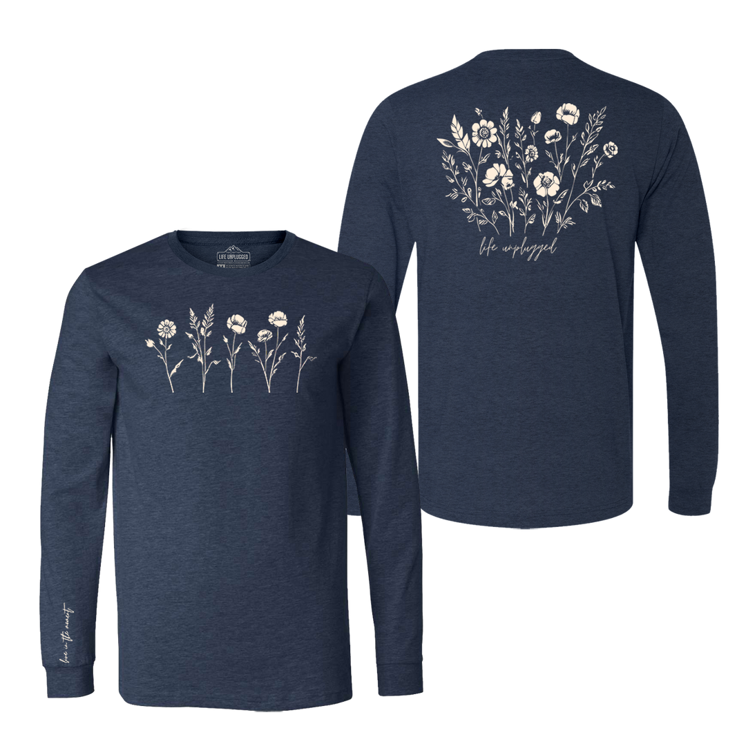 Live in the Moment Wildflower Long Sleeve T-Shirt