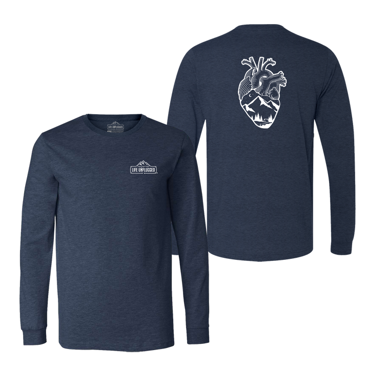 Anatomical Heart (Full Chest) Long Sleeve T-Shirt