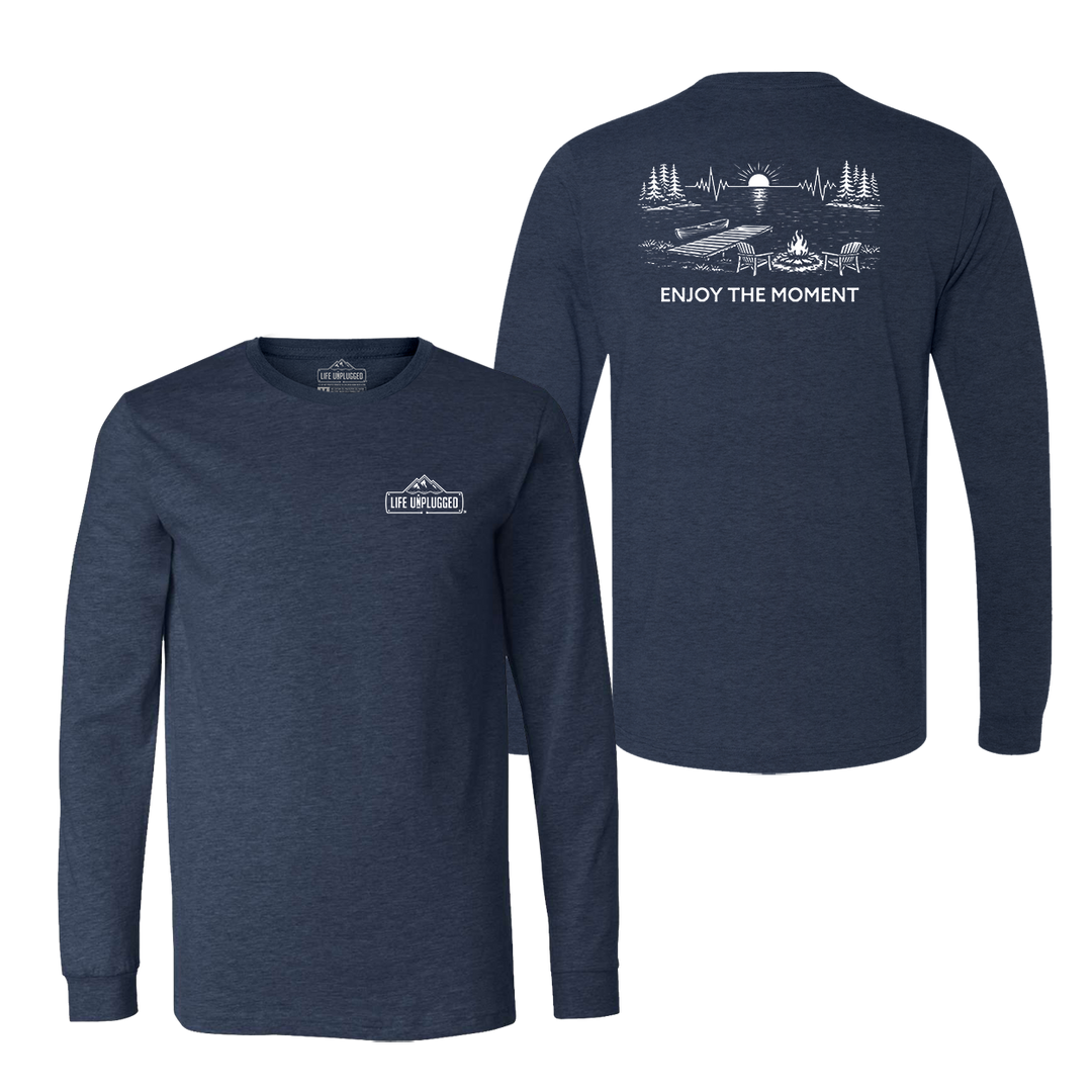 ENJOY THE MOMENT (LAKE SCENE) Long Sleeve T-Shirt