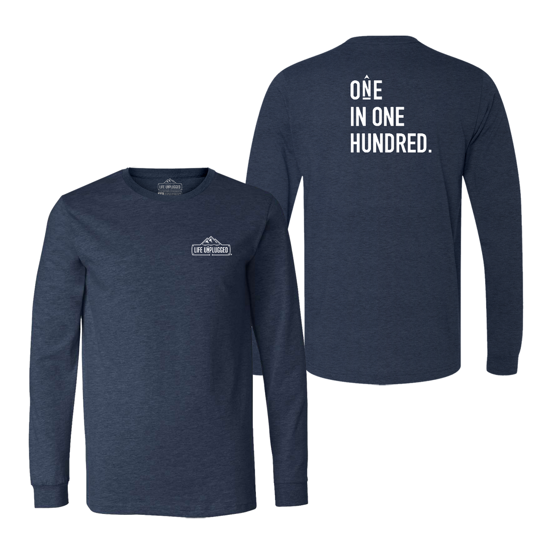 One in One Hundred Stacked Long Sleeve T-Shirt