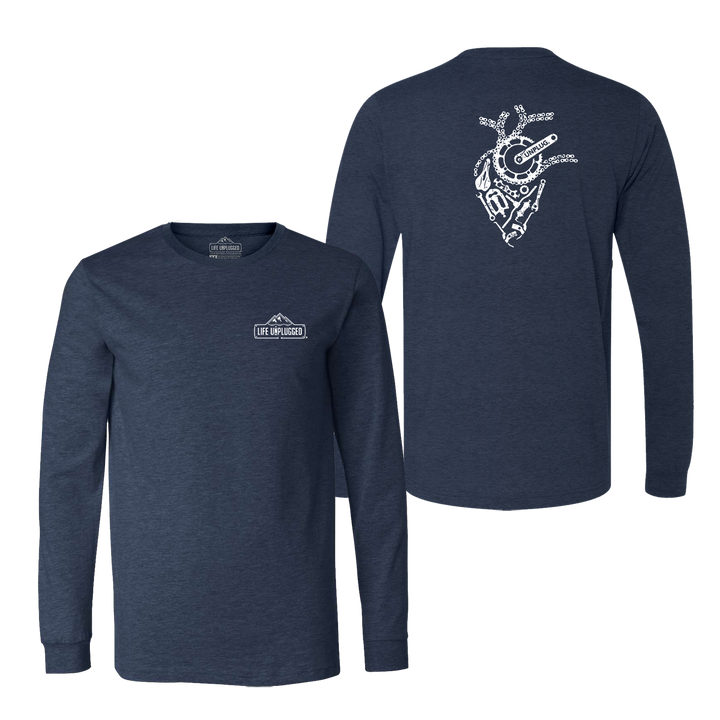 Anatomical Heart (Bicycle Parts) Long Sleeve T-Shirt