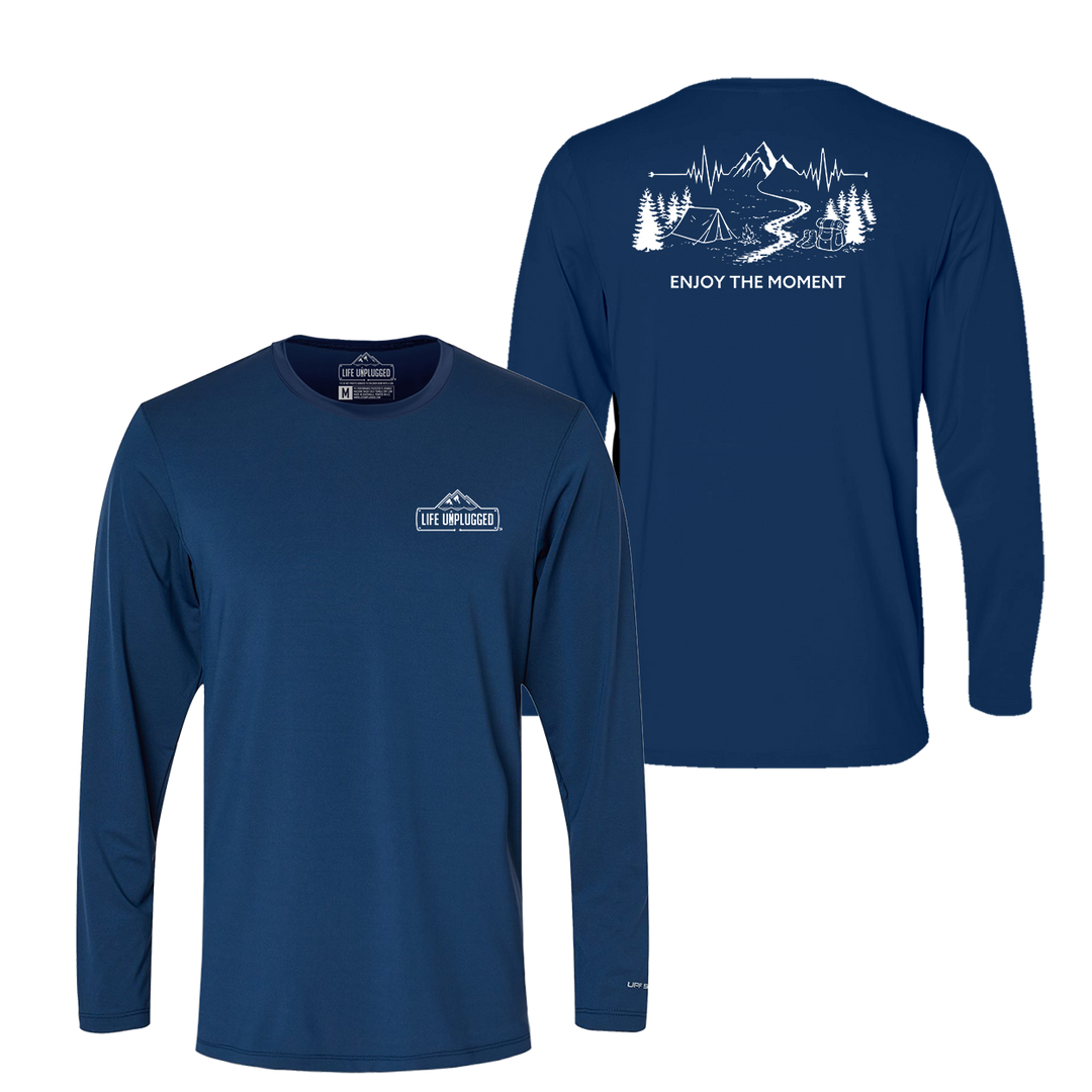 ENJOY THE MOMENT (MOUNTAIN SCENE) Performance Long Sleeve with UPF 50+