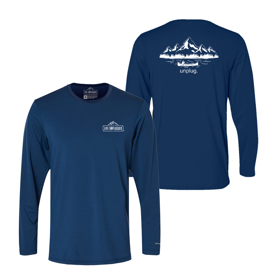 Canoeing in the Mountains Performance Long Sleeve with UPF 50+