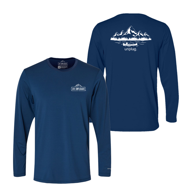 Canoeing in the Mountains Performance Long Sleeve with UPF 50+