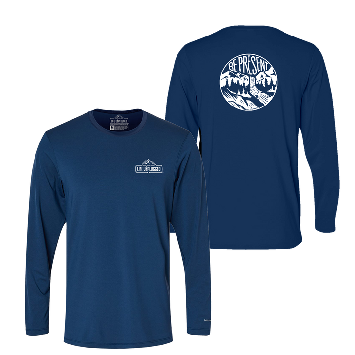 Be Present Waterfall Performance Long Sleeve with UPF 50+