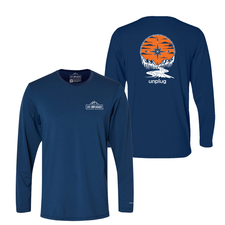 Compass Sunset Performance Long Sleeve with UPF 50+